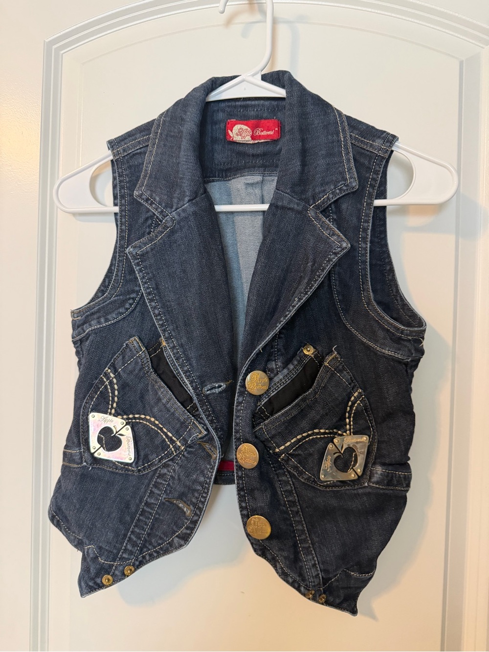 Apple Bottoms Dark Blue Denim Vest
